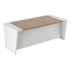 Стол письменный с глянцевой панелью POINTEX ASTI AST33911221 Вяз Белый