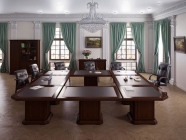 Элемент стола для переговоров центральный POINTEX MINISTRY MNS2970102 Южный орех