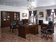 Шкаф для бумаг двухстворчатый POINTEX MINISTRY Композиция 3 Южный орех