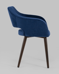 Стул с подлокотниками Stool Group Саймон велюр Темно-синий