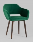 Стул с подлокотниками Stool Group Саймон велюр Темно-зеленый