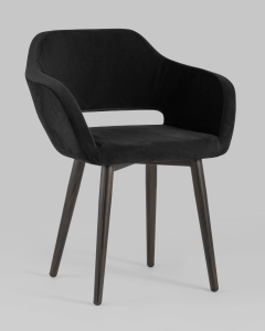 Стул с подлокотниками Stool Group Саймон велюр Черный