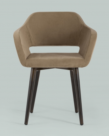 Стул с подлокотниками Stool Group Саймон велюр Капучино