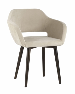 Стул с подлокотниками Stool Group Саймон велюр Бежевый