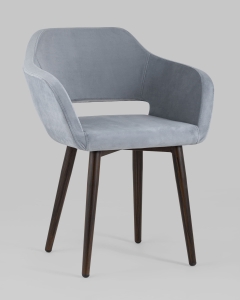 Стул с подлокотниками Stool Group Саймон велюр Серый