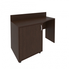 Стол узкий с тумбой и бортиком левый Рива LIGHT С-СТУ-120 Л Вяз Благородный