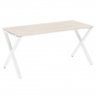 Стол рабочий Рива LOFT VR.L-SRX-4.7 Металл белый Денвер светлый