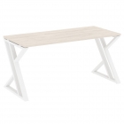 Стол рабочий Рива LOFT VR.L-SRZ-4.7 Металл белый Денвер светлый