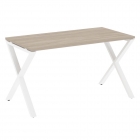 Стол рабочий Рива LOFT VR.L-SRX-3.7 Металл белый Дуб Аттик
