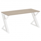 Стол рабочий Рива LOFT VR.L-SRZ-4.7 Металл белый Дуб Аттик