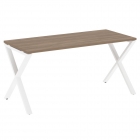 Стол рабочий Рива LOFT VR.L-SRX-4.7 Металл белый Тиквуд темный