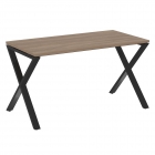 Стол рабочий Рива LOFT VR.L-SRX-3.7 Металл черный Дуб Аризона