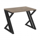 Стол рабочий Рива LOFT VR.L-SRZ-1.7 Металл черный Тиквуд темный