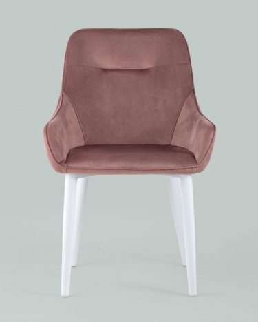 Стул Stool Group Диана ножки белые Пыльно-розовый
