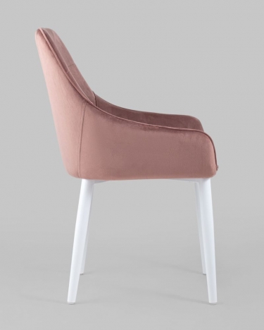 Стул Stool Group Диана ножки белые Пыльно-розовый