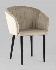 Стул с подлокотниками Stool Group Нейтон велюр Бежевый