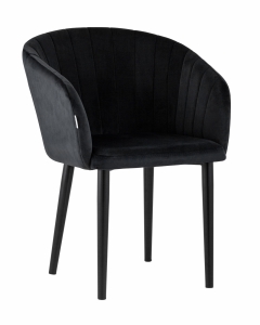Стул с подлокотниками Stool Group Нейтон велюр Черный