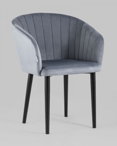 Стул с подлокотниками Stool Group Нейтон велюр Серый