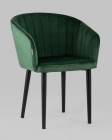 Стул с подлокотниками Stool Group Нейтон велюр Зеленый