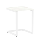 Стол письменный Рива HOME OFFICE VR.SP-2-58 Снежная Платина/Белый металл