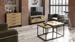 Гостиная Трия Лофт 2 Черный/Бунратти