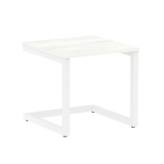 Стол письменный Рива HOME OFFICE VR.SP-2-58.G Снежная Платина/Белый металл