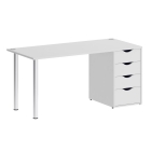 Стол письменный Рива HOME OFFICE VR.SP-3-158.4 Белый