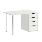 Стол письменный Рива HOME OFFICE VR.SP-3-118.1 Снежная Платина