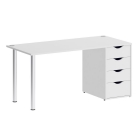 Стол письменный Рива HOME OFFICE VR.SP-3-158.1 Белый Бриллиант