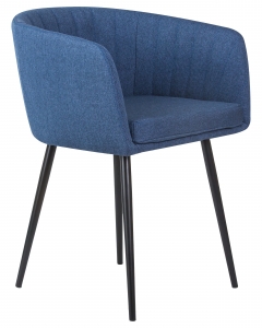 Стул обеденный DOBRIN DOBRIN ALINA Синяя ткань LAR-106D-21