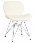 Стул обеденный DOBRIN DOBRIN BUTTERFLY CHROME Кремовый