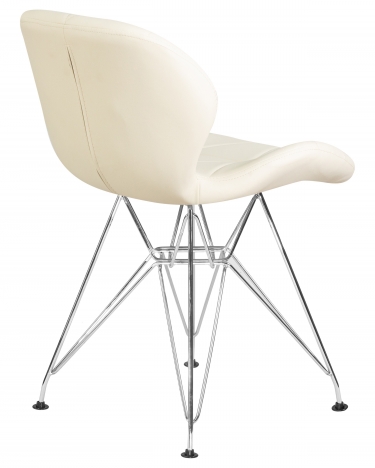 Стул обеденный DOBRIN DOBRIN BUTTERFLY CHROME Кремовый