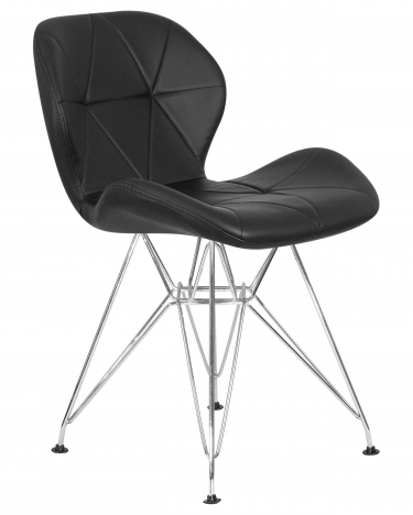 Стул обеденный DOBRIN DOBRIN BUTTERFLY CHROME Черный