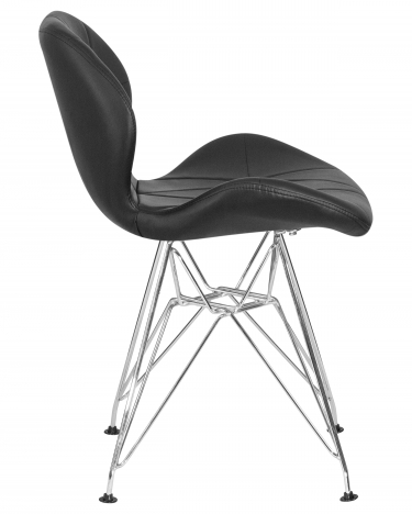 Стул обеденный DOBRIN DOBRIN BUTTERFLY CHROME Черный
