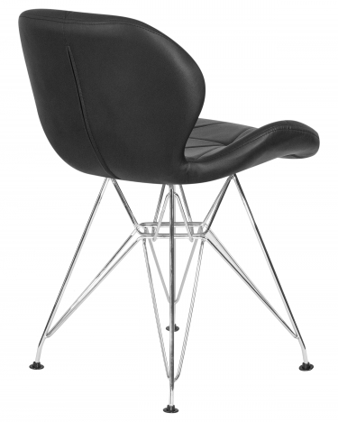 Стул обеденный DOBRIN DOBRIN BUTTERFLY CHROME Черный