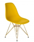 Стул обеденный DOBRIN DOBRIN DSR ножки золотые Желтый Y-01