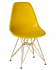 Стул обеденный DOBRIN DOBRIN DSR ножки золотые Желтый Y-01