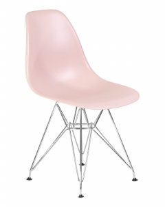 Стул обеденный DOBRIN DOBRIN DSR ножки хром Светло-розовый PK-02