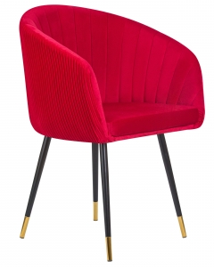 Стул обеденный DOBRIN DOBRIN MARY Малиновый велюр 1922-14