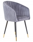 Стул обеденный DOBRIN DOBRIN MARY Серый велюр 1922-19