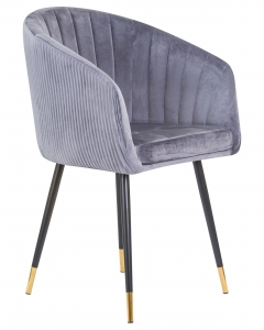 Стул обеденный DOBRIN DOBRIN MARY Серый велюр 1922-19