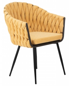 Стул обеденный DOBRIN DOBRIN MATILDA Желтая ткань LAR 275-8