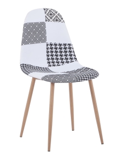 Стул Stool Group Валенсия пэчворк Черно-белый