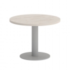 Стол журнальный круглый Рива HOME OFFICE VR.SP-5-60.1G Дуб Наварра/Серый металл