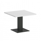 Стол журнальный квадратный Рива HOME OFFICE VR.SP-5-60.2G Белый Бриллиант/Антрацит металл