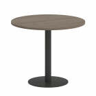 Стол журнальный круглый Рива HOME OFFICE VR.SP-5-90.1 Орех Гварнери/Антрацит металл