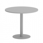 Стол журнальный круглый Рива HOME OFFICE VR.SP-5-90.1 Серый/Серый металл