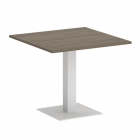 Стол журнальный квадратный Рива HOME OFFICE VR.SP-5-90.2 Вяз Благородный/Белый металл