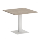 Стол журнальный квадратный Рива HOME OFFICE VR.SP-5-90.2 Дуб Аттик/Белый металл