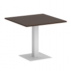 Стол журнальный квадратный Рива HOME OFFICE VR.SP-5-90.2 Венге Цаво/Белый металл